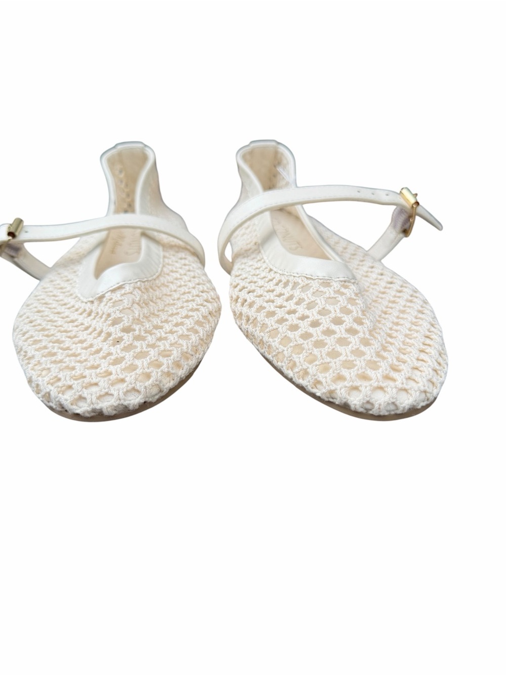 Coconuts by Matisse Cream Mesh Mary Jane Flats size 8 - Picture 2 of 7